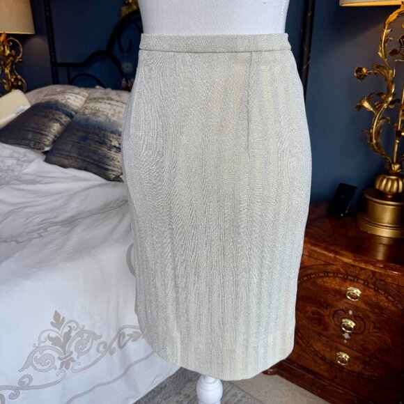 Vintage 1960s Terkel de Paris Lurex Shimmery Mini Skirt - Picture 10 of 12